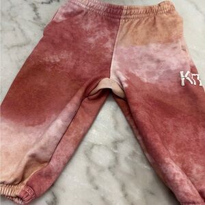 Kith toddler sweatpants  - Pink and Brown